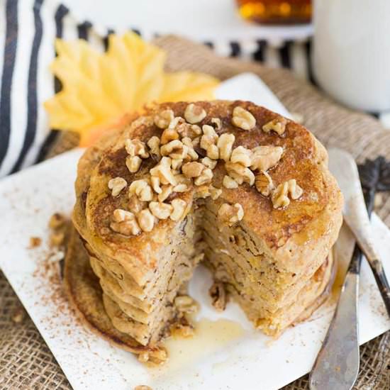 Butternut Squash Pancakes - Recipe photo by Kiwi and Carrot