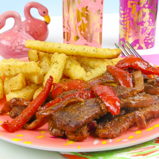 Peruvian Lomo Saltado Recipe! - Recipe photo by BriteandBubbly