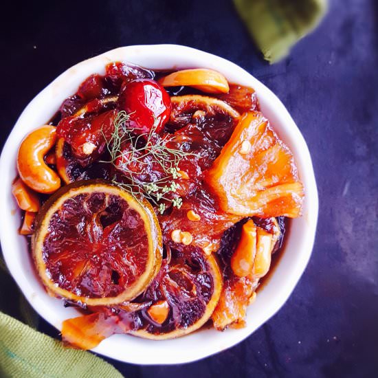 Sweet Pineapple Chutney - Recipe photo by My Tryst With Food And Travel