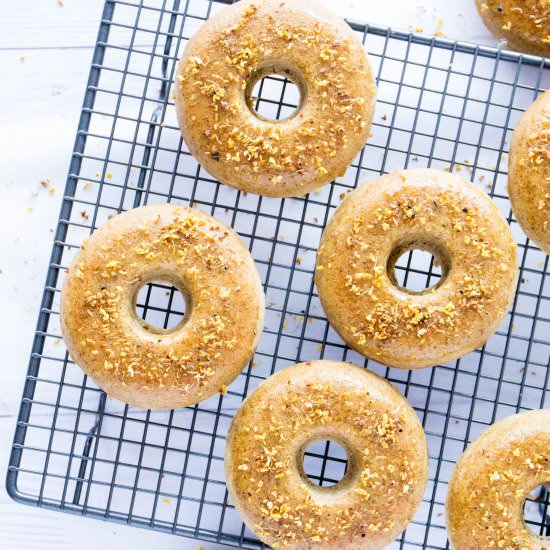 Osmanthus & Oolong Tea Doughnuts - Recipe photo by healthygfasian