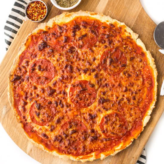 Gluten Free Thin Crust Pizza - Recipe photo by asaucykitchen