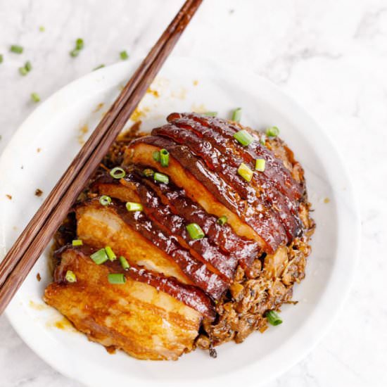 Steamed Pork with Preserved Mustard - Recipe photo by elaineluo