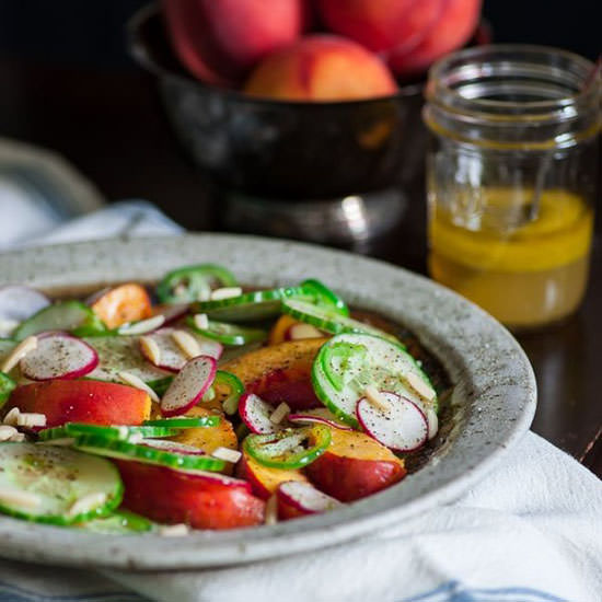 Peach Cucumber Salad - Recipe photo by Joes Healthy Meals