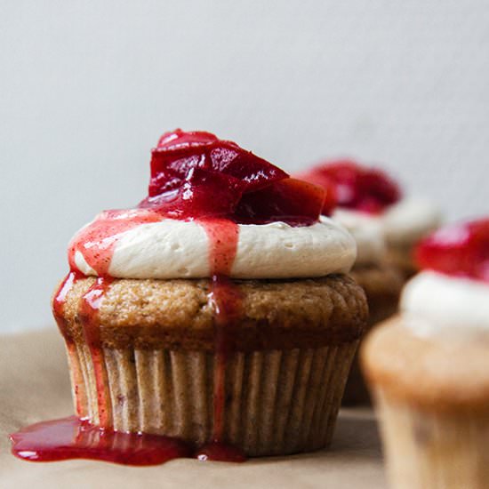 Plum and Muscovado Cupcakes - Recipe photo by cupcake alchemist