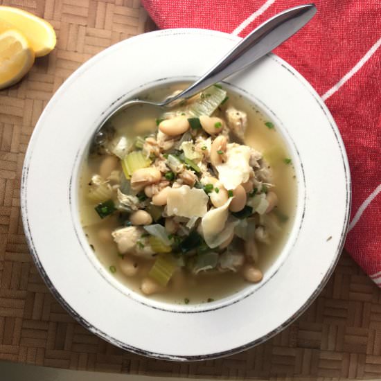 White Bean and Barley Chicken Soup - Recipe photo by simplyfoodies
