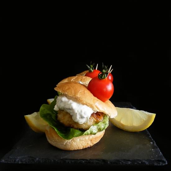 Miniburger de Langostinos - Recipe photo by Cogollos de Agua