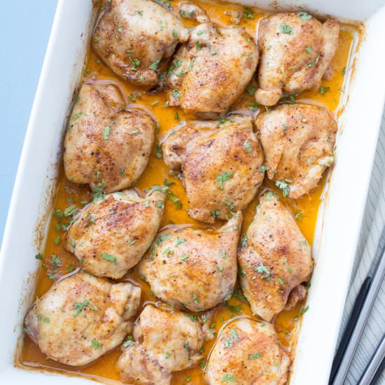 Easy Baked Chicken Thighs - Recipe photo by ValentinasCorner