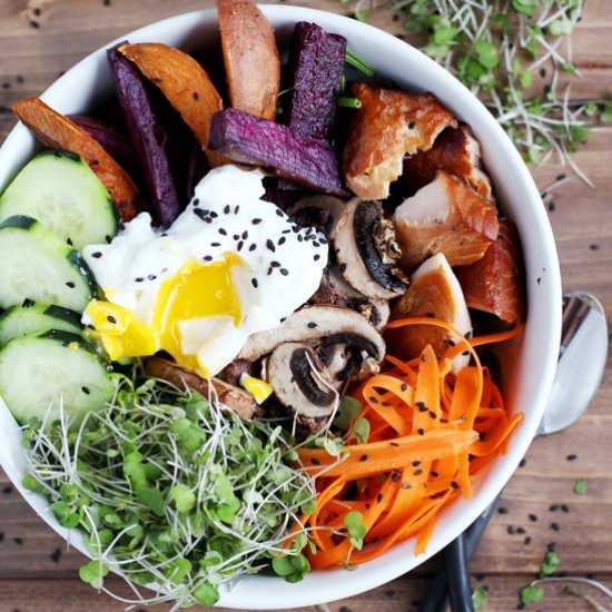Healthy Autumn Goddess Bowl - Recipe photo by thewoodenskillet