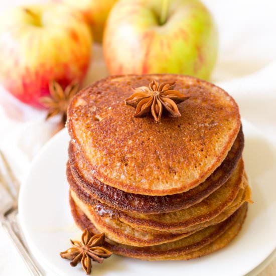 Paleo Chai Spiced Apple Pancakes - Recipe photo by recipestonourish