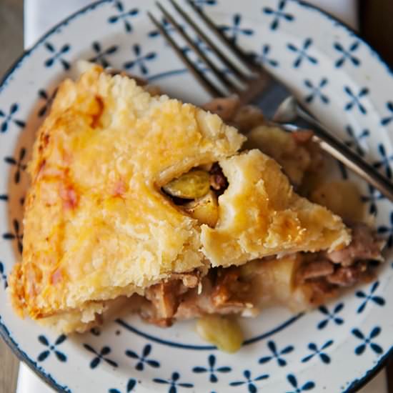 Pheasant Chanterelle Pot Pie - Recipe photo by kaweah
