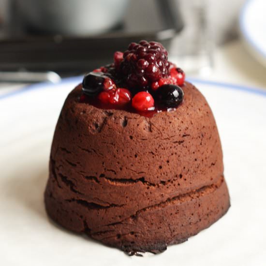 Chocolate Peanut Butter Fondants - Recipe photo by Hannah Bond