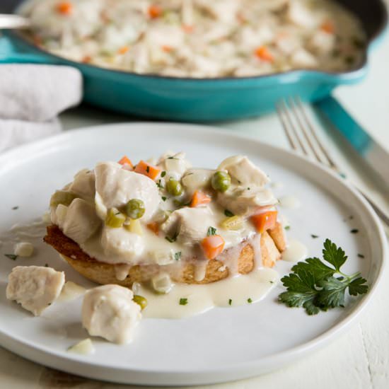 Chicken à la King - Recipe photo by culinaryhill