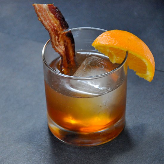 Bacon Bourbon Maple Old Fashioned - Recipe photo by ramshacklepantry