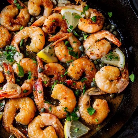 Easy 30-Minute Shrimp Piccata - Recipe photo by platingsandpairings