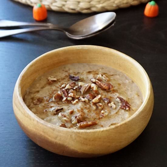 Pumpkin Spice Oatmeal - Recipe photo by bijouxandbits