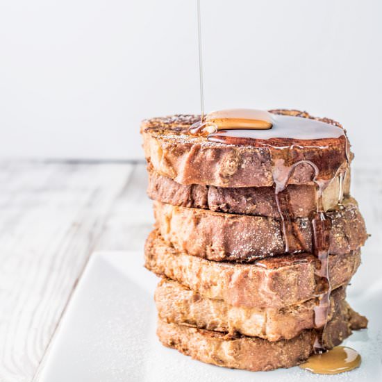 Vegan Pumpkin French Toast - Recipe photo by mywifecancook
