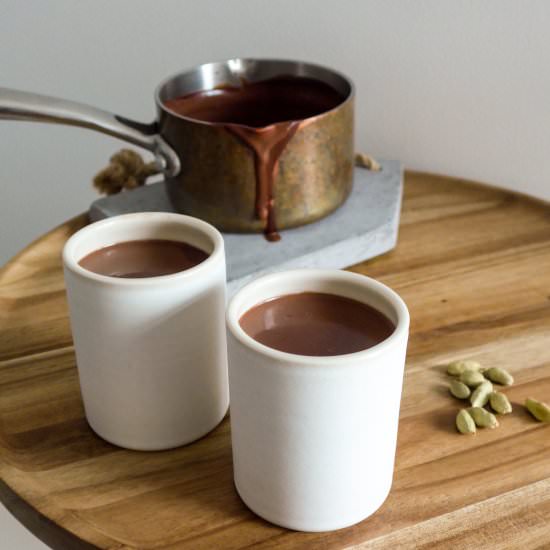 Hot Chocolate with Cardamom & Sea Salt - Recipe photo by allthatshecraves
