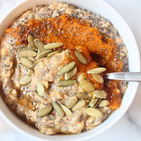 Pumpkin Pie Overnight Oats - Recipe photo by CitNutritionally
