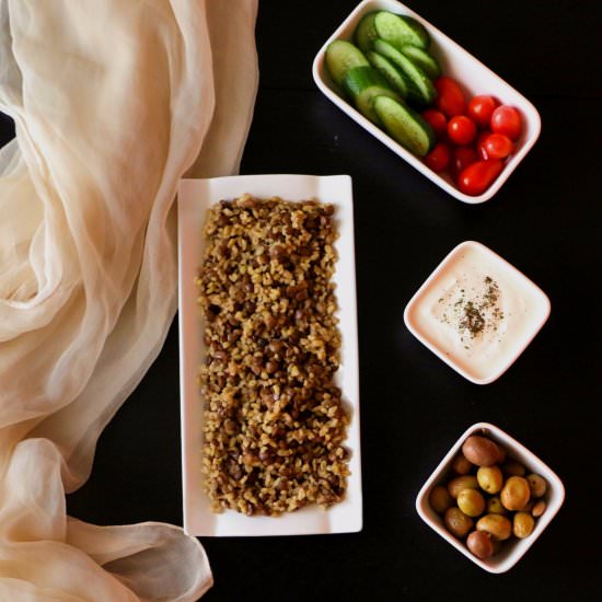 Bulgur Pilaf with Lentils - Recipe photo by Nutrizonia