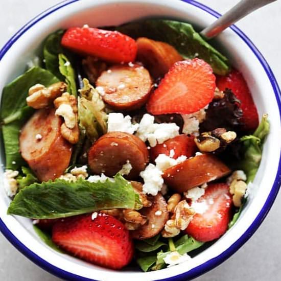 Apple Chicken Sausage Salad - Recipe photo by rasamalaysia