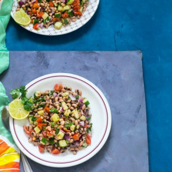 Black Eyed Peas Chaat - Recipe photo by cooking with sapana