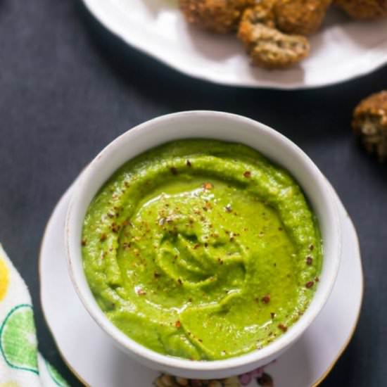 Spinach Hummus - Recipe photo by cooking with sapana