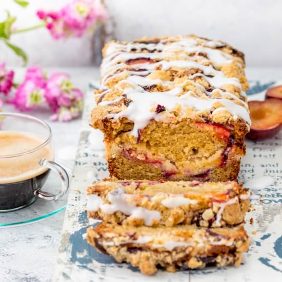 Plum Crumble Bread - Recipe photo by KitchenSanctuary