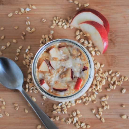 Maple Overnight Oatmeal - Recipe photo by Inspired by the Seasons