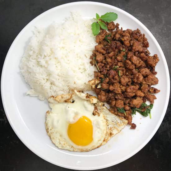 Thai Holy Basil Pork - Recipe photo by alldayieatblog