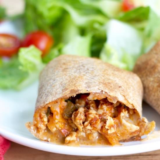 Veggie-Packed Baked Burritos - Recipe photo by betondinner