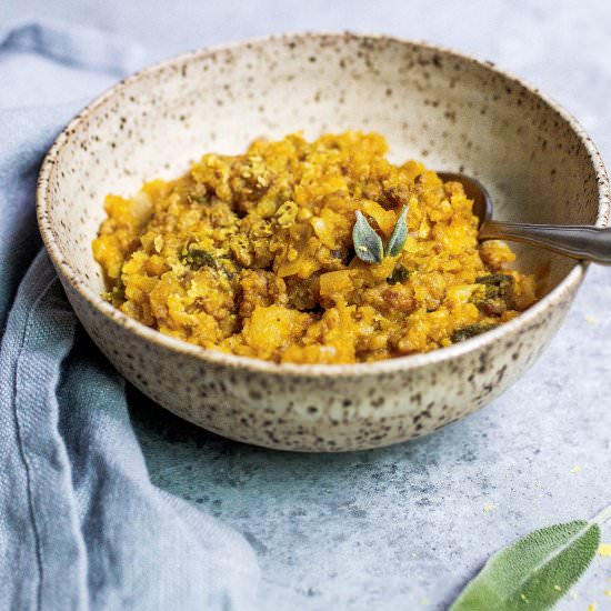 Paleo Dirty Pumpkin Risotto - Recipe photo by food by mars