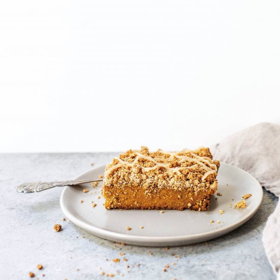 AIP Pumpkin Pie Crumb Bars - Recipe photo by food by mars