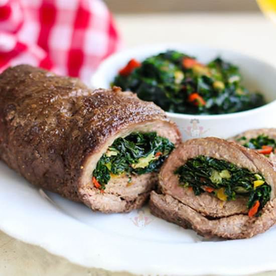 Beef roll ups with Ugu filling - Recipe photo by Dobbyssignature