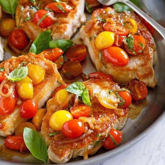 Sauté Pork with Tomatoes - Recipe photo by rasamalaysia