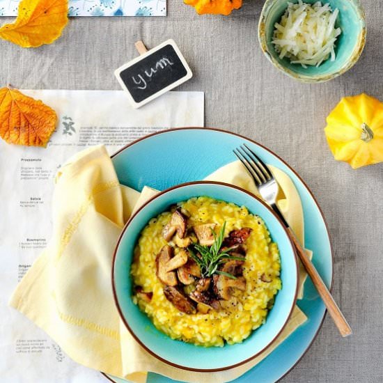 Risotto with boletus mushrooms - Recipe photo by bazyliaczywanilia