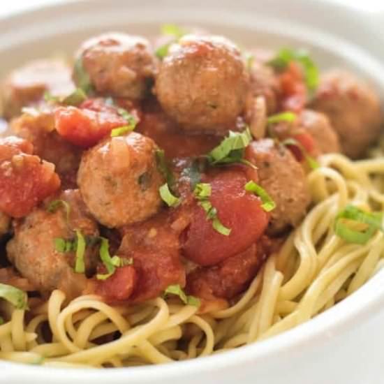 SLOW COOKER TURKEY MEATBALLS - Recipe photo by thelemonbowl