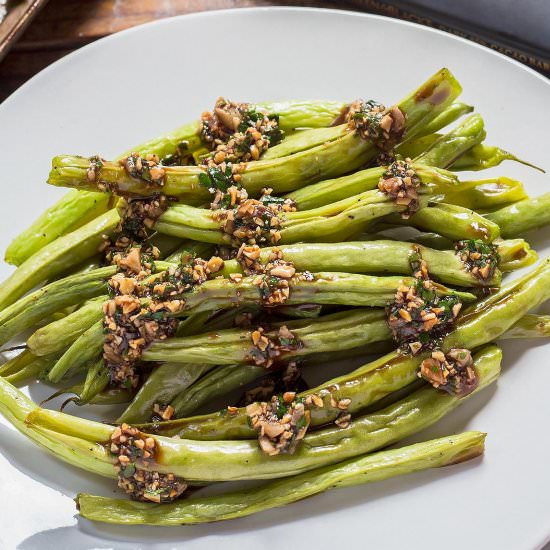 Baked Green Beans - Recipe photo by Leelalicious