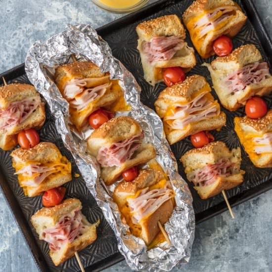 Garlic Butter Sandwich Skewers - Recipe photo by the cookie rookie