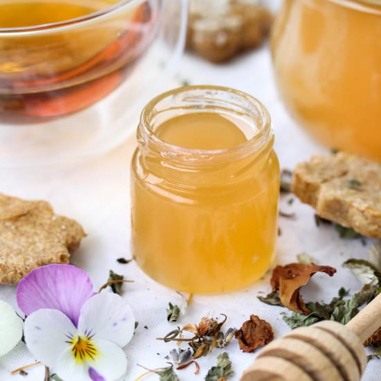 Dandelion Jam "aka Vegan Honey" - Recipe photo by Truefoodsblog