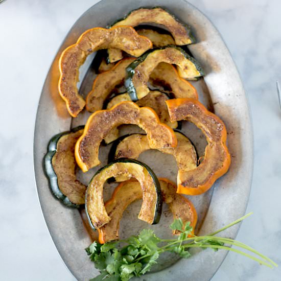 Roasted Acorn Squash with Indian Spices - Recipe photo by culinaryginger