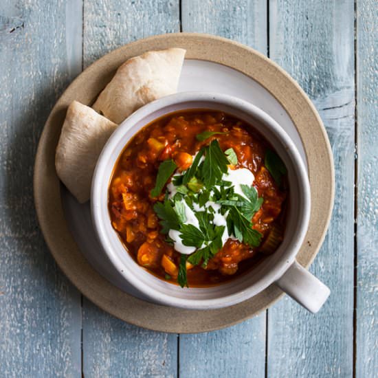 Harira Soup - Recipe photo by thefullhelping