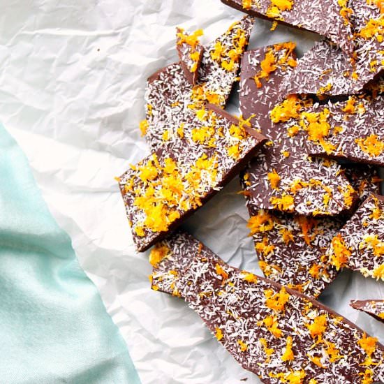 Easy Chocolate Orange Bark - Recipe photo by dans_le_lakehouse