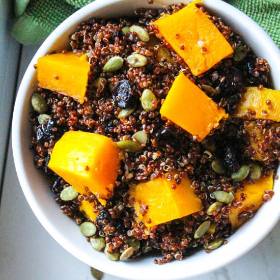 Quinoa Squash Cranberry "Dressing" - Recipe photo by healthyharvest