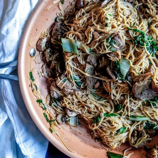 Homemade Beef Lo Mein - Recipe photo by percolatekitchen