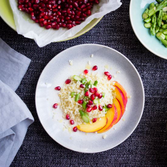 bulgur salad asparagus & neactarine - Recipe photo by aline_made