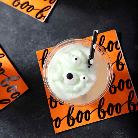 Melting Monster Halloween Punch - Recipe photo by thespeckledpalate