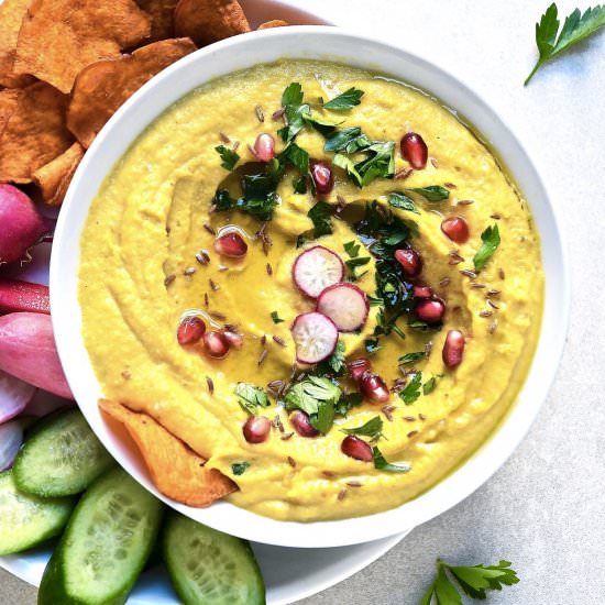 Golden Beet Hummus - Recipe photo by my berkeley kitchen