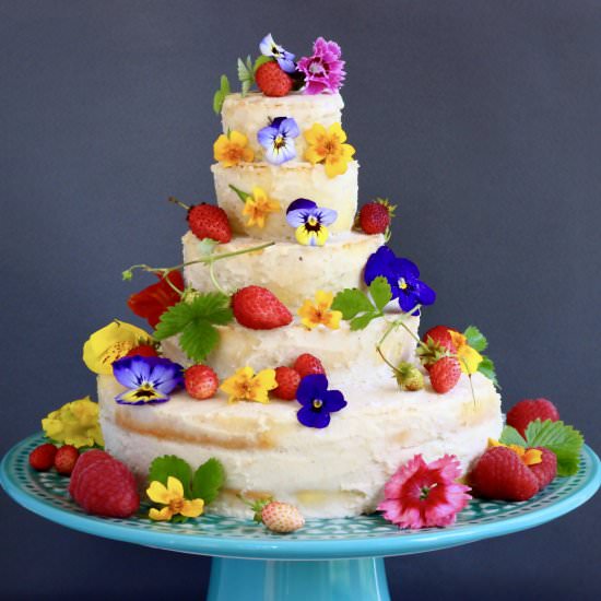 Gluten-Free Vegan Wedding Cake - Recipe photo by rhiansrecipes