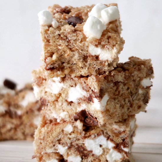 S'mores Rice Krispie Treats - Recipe photo by lifeshelives