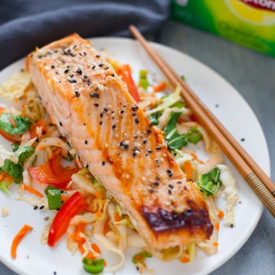 Green Tea Marinated Salmon - Recipe photo by karalydonRD